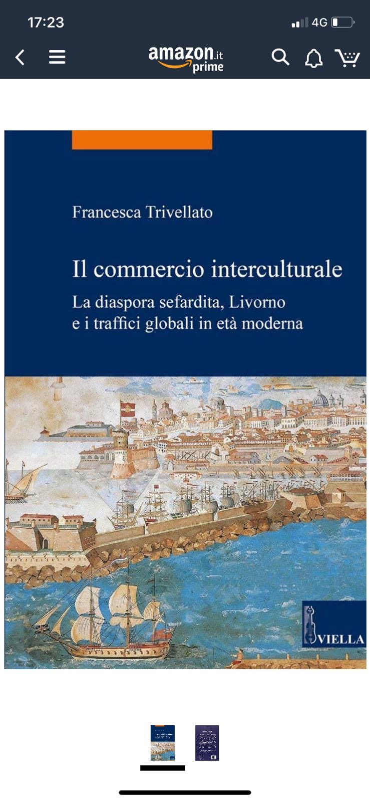 Copertina del libro Il commercio interculturale di Francesca Trivellato